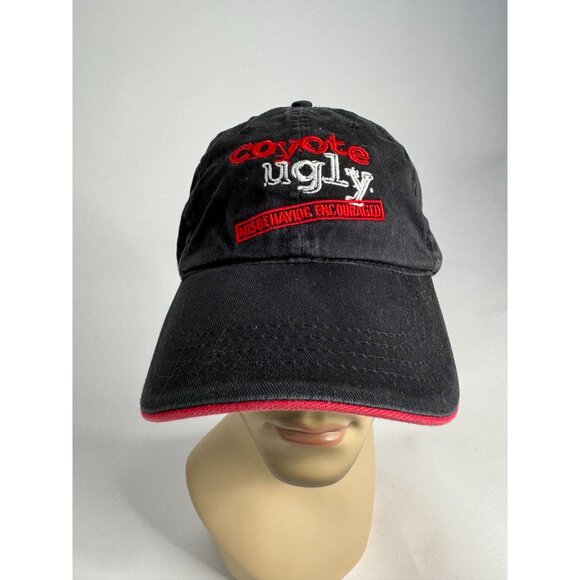 Coyote Ugly  Las Vegas Black & Red Baseball Cap One Size Adjustable Strapback - Picture 1 of 16